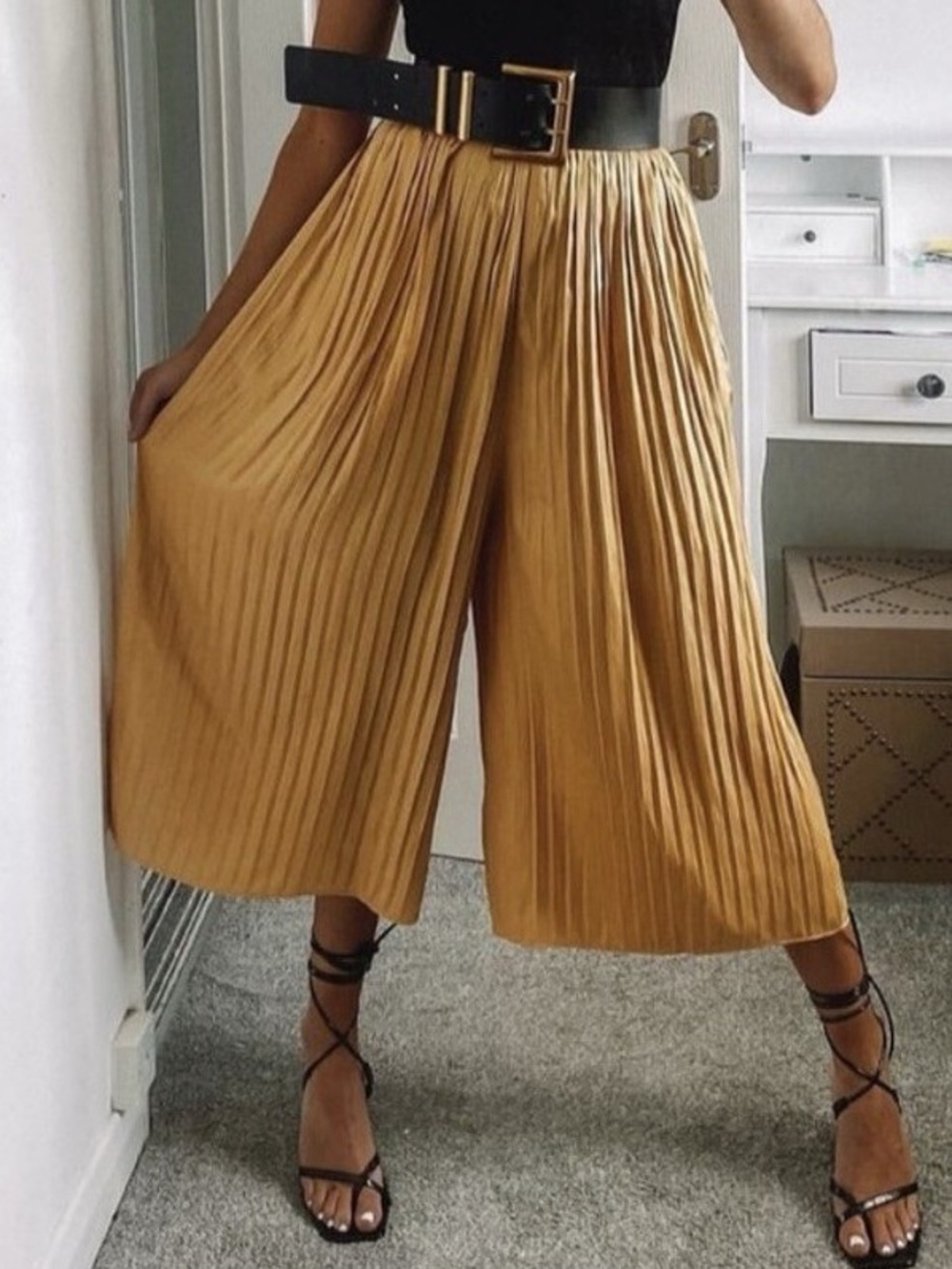 NWT Zara Accordion Pants